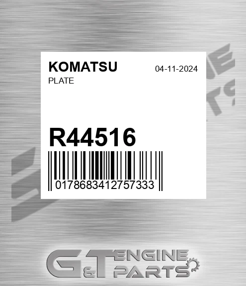R44516 Plate