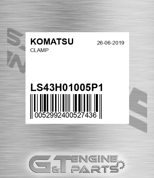 LS43H01005P1 KOMATSU Clamp