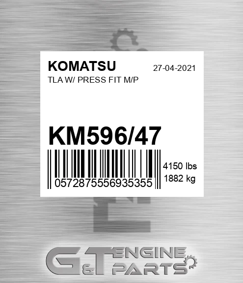 KM596/47 Tla W/ Press Fit M/p