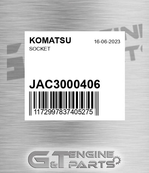 JAC3000406 KOMATSU Socket