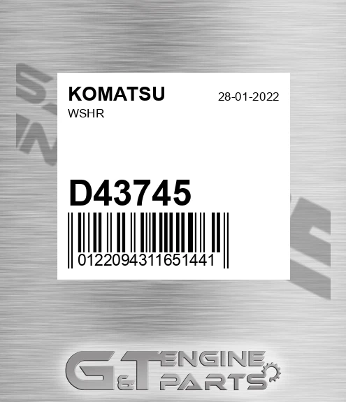 D43745 KOMATSU Wshr
