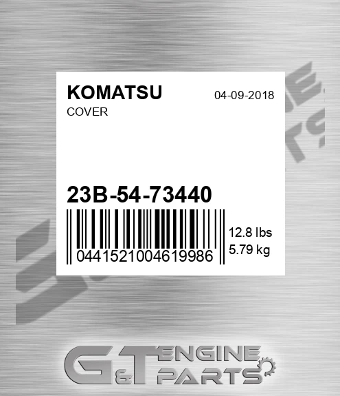 23B-54-73440 Cover for KOMATSU