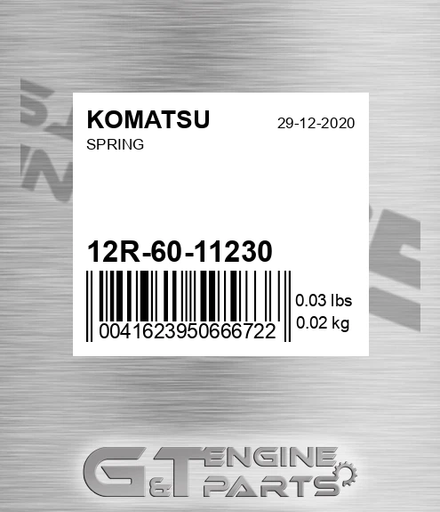 12R-60-11230 Spring for KOMATSU