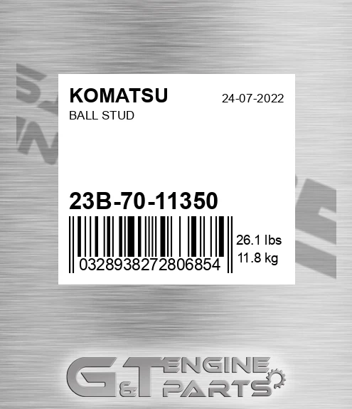23B-70-11350 Ball Stud for KOMATSU
