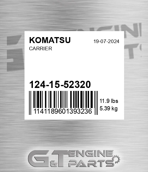 124-15-52320 Carrier for KOMATSU