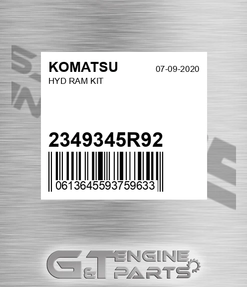 2349345R92 Hyd Ram Kit