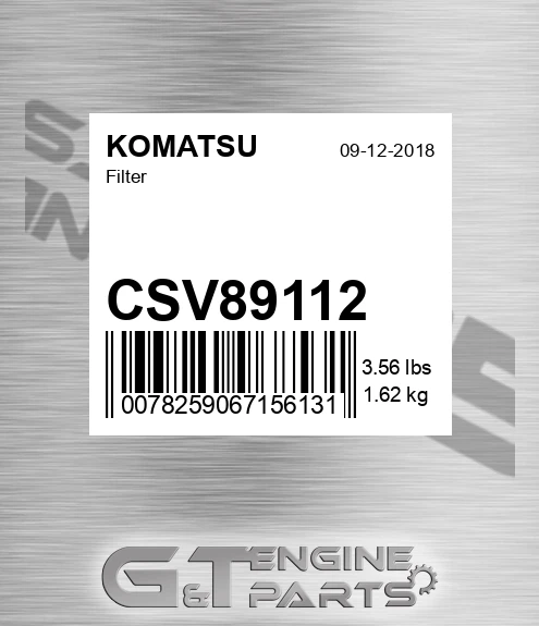 CSV89112 Filter