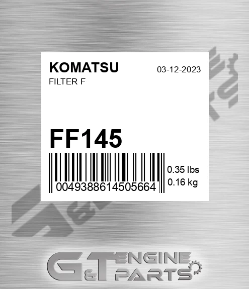 FF145 KOMATSU Filter F