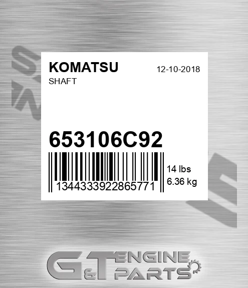 653106C92 Shaft