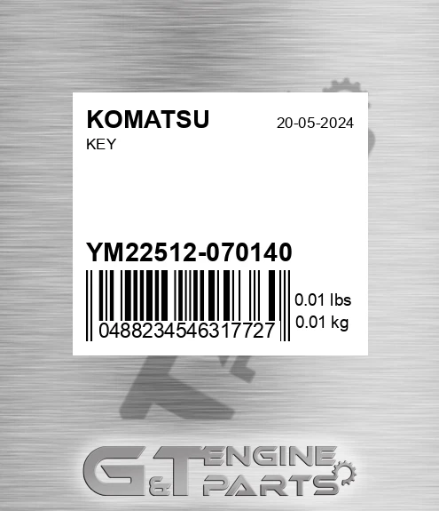 YM22512-070140 Key