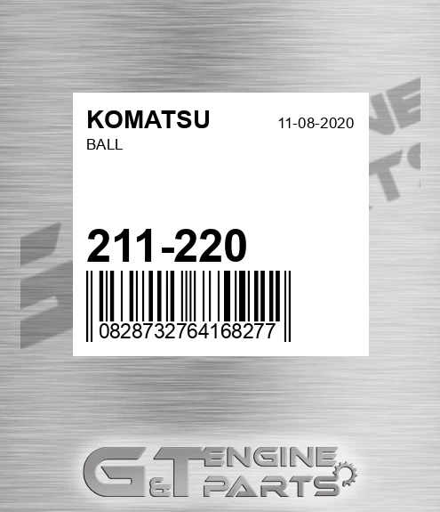 211-220 Ball for KOMATSU