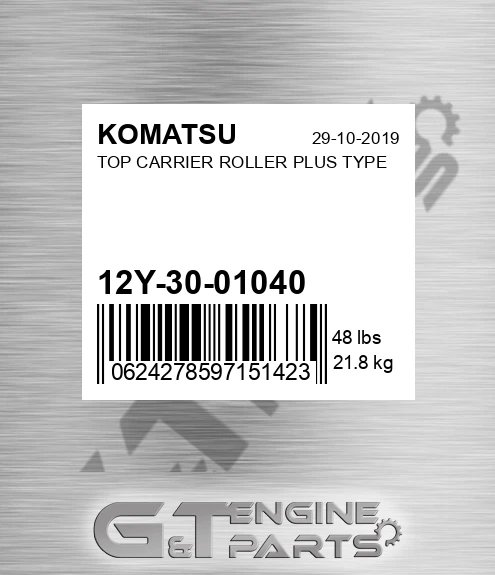 12Y-30-01040 Top Carrier Roller Plus Type for KOMATSU