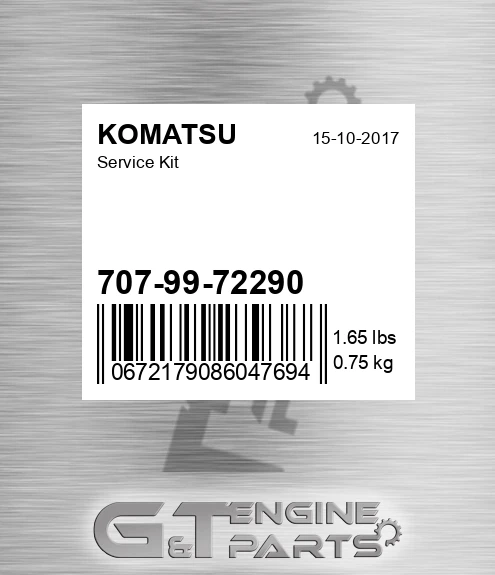 707-99-72290 Service Kit for KOMATSU
