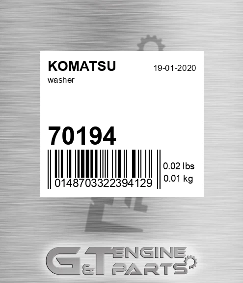 70194 Washer
