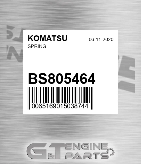 BS805464 KOMATSU Spring