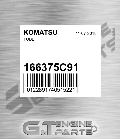 166375C91 KOMATSU Tube