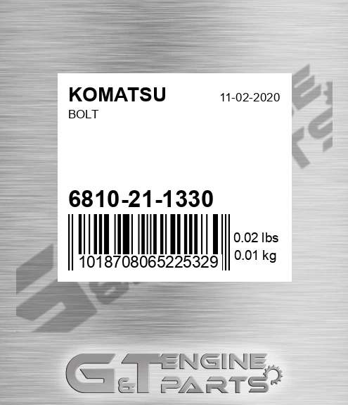 6810-21-1330 Bolt for KOMATSU