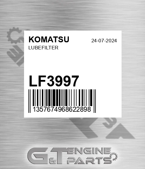 LF3997 Lubefilter