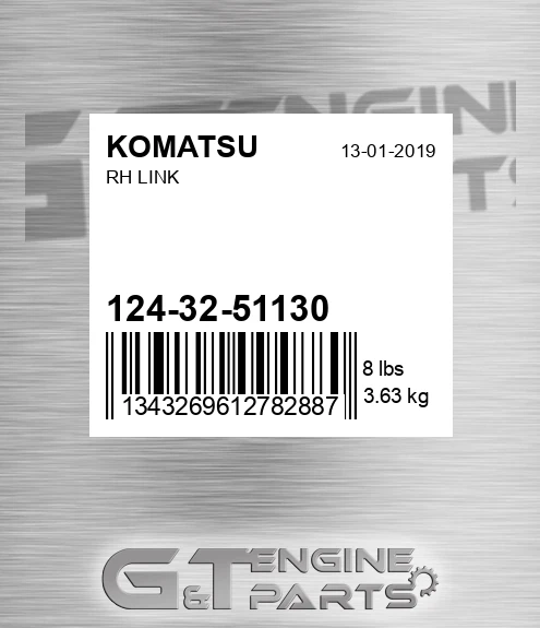 124-32-51130 Rh Link for KOMATSU