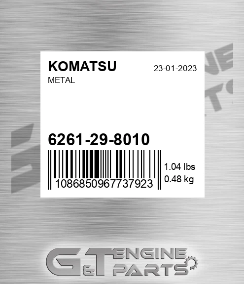 6261-29-8010 Metal for KOMATSU