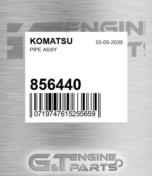 856440 Pipe Assy