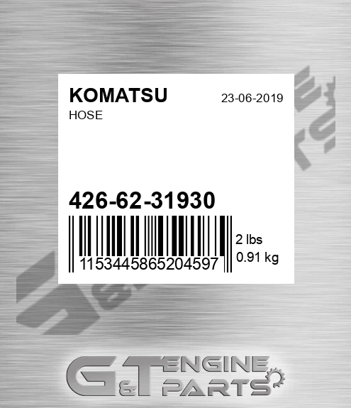 426-62-31930 Hose for KOMATSU