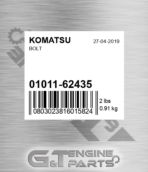 01011-62435 Bolt for KOMATSU