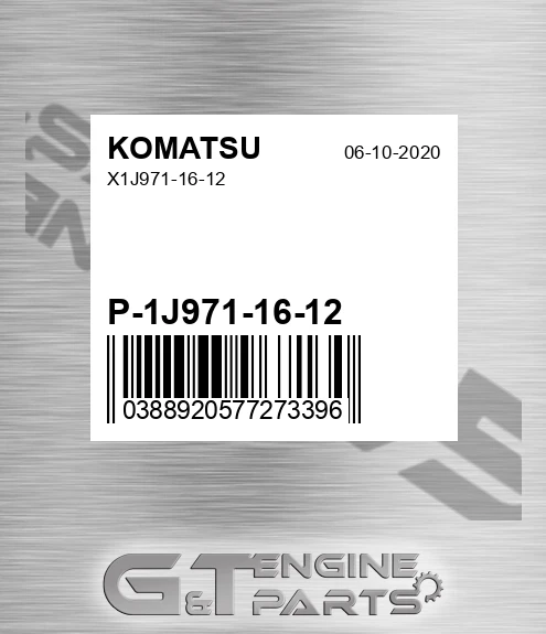 P-1J971-16-12 X1j971-16-12