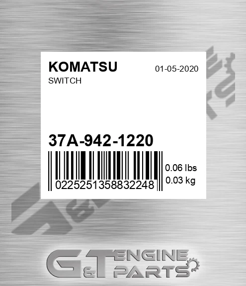 37A-942-1220 Switch for KOMATSU