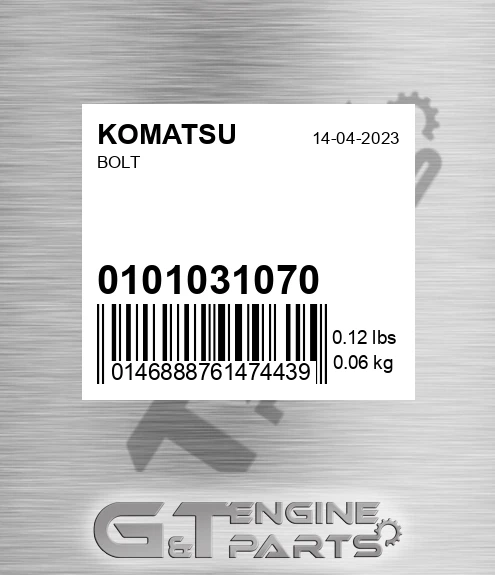 01010-31070 Bolt for KOMATSU