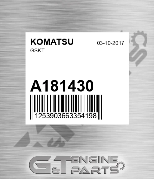 A181430 Gskt for KOMATSU
