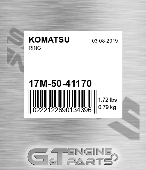 17M-50-41170 Ring for KOMATSU