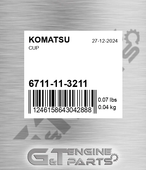 6711-11-3211 Cup for KOMATSU