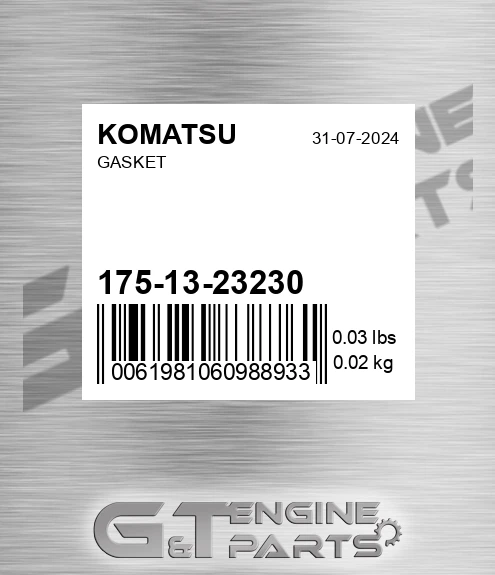 175-13-23230 Gasket for KOMATSU