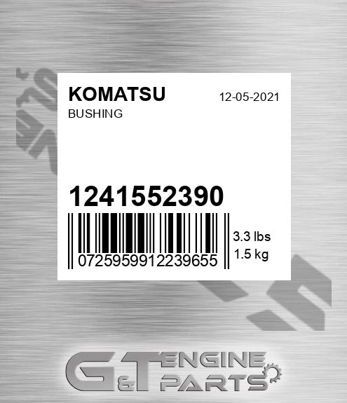 124-15-52390 Bushing for KOMATSU