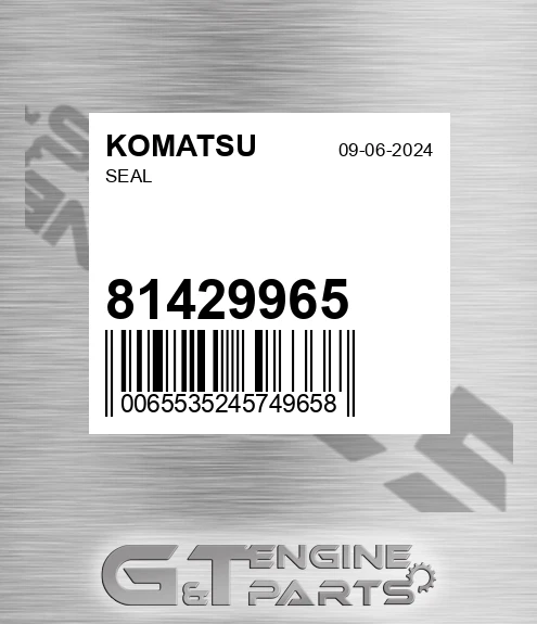 81429965 Seal for KOMATSU