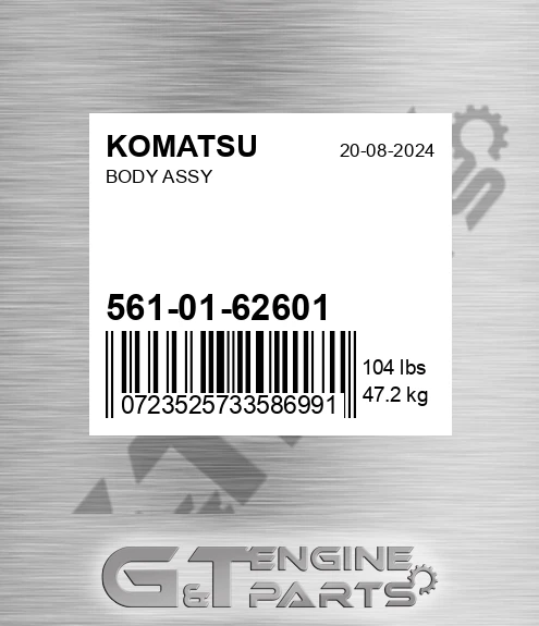 561-01-62601 Body Assy