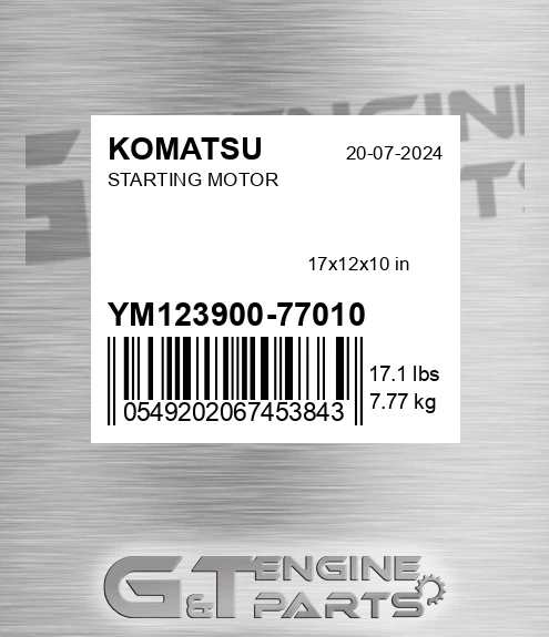 YM12390077010 Starting Motor