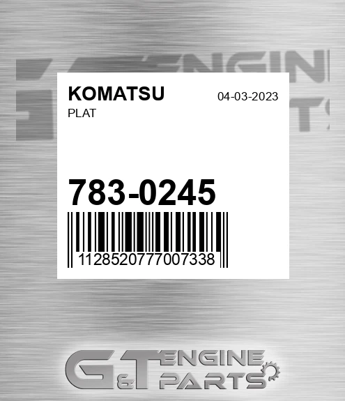 783-0245 Plat