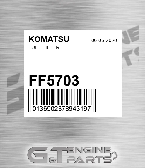 FF5703 KOMATSU Fuel Filter