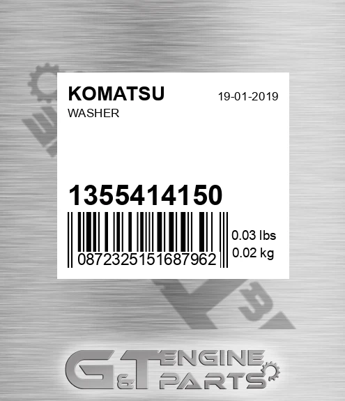 135-54-14150 Washer for KOMATSU