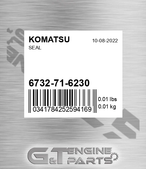 6732-71-6230 Seal for KOMATSU