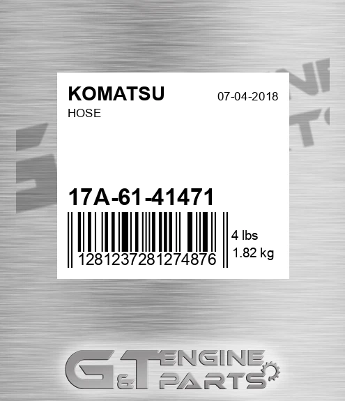 17A-61-41471 Hose for KOMATSU