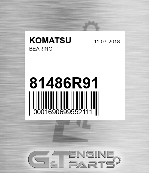 81486R91 Bearing for KOMATSU