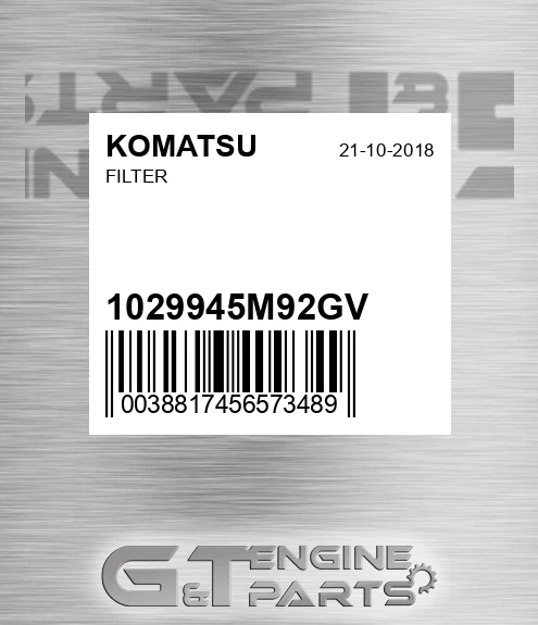 1029945M92GV Filter