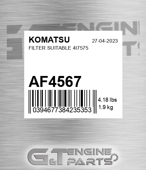 AF4567 Filter Suitable 4i7575