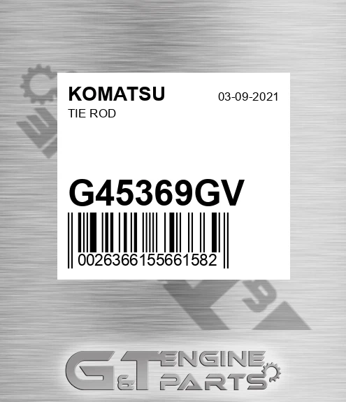 G45369GV Tie Rod