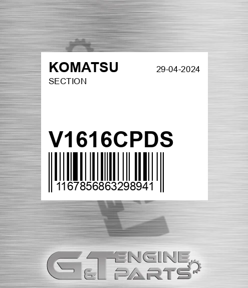 V1616CPDS Section