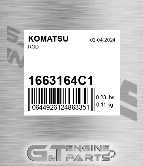 1663164C1 Rod