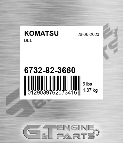 6732-82-3660 Belt for KOMATSU